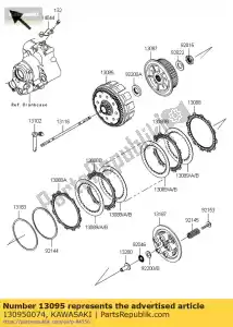 kawasaki 130950074 carcasa-comp-embrague ksf450b8f - Lado inferior