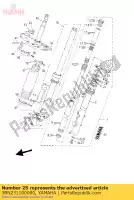 3BN231100000, Yamaha, cámara de aire comp.1 yamaha dt 125 1988 1989 1990 1991 1992 1993 1994 1995 1996 1997 1998 1999 2000 2002 2004 2005 2006, Nuevo