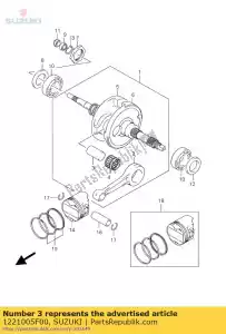 Suzuki 1221005F00 pin komp, korba - Dół