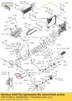 920723872, Kawasaki, Band, l = 368,3 kawasaki kfx700 ksv700a6f ksv700a7f kfx450r kaf400 mule sx 4x4 xc krf800 teryx le krt800 teryx4 800 700 450 400 , Nuovo