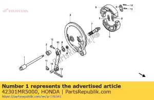 Honda 42301MR5000 axle,rr wheel - Bottom side