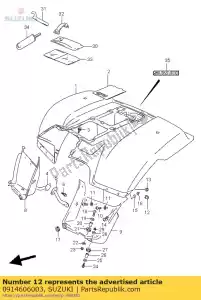 suzuki 0914606003 nuez - Lado inferior