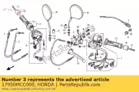 17950MCC000, Honda, cable comp, estrangulador honda cb x11 sf cbr super blackbird xx cb1100sf 1100 , Nuevo