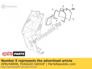 aprilia AP8248898 handschoen comp.deur. zwart - Linkerkant