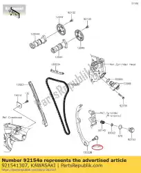 Ici, vous pouvez commander le boulon auprès de Kawasaki , avec le numéro de pièce 921541307: