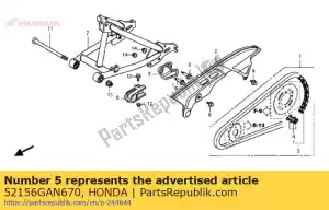 honda 52156GAN670 guard, chain - Bottom side