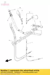 Ici, vous pouvez commander le câble, embrayage auprès de Yamaha , avec le numéro de pièce 1B3263350000: