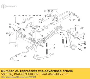 Piaggio Group 583536 magneetventiel - Onderkant