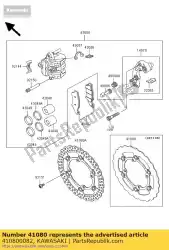 Ici, vous pouvez commander le disque, fr kx125m6f auprès de Kawasaki , avec le numéro de pièce 410800082: