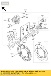 kawasaki 410800082 disque, fr kx125m6f - La partie au fond