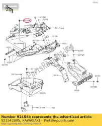 Here you can order the 01 bolt,flanged,6x16 from Kawasaki, with part number 921542895: