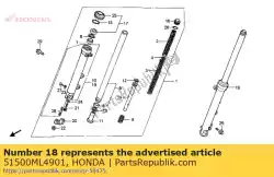 Ici, vous pouvez commander le fourche assy., l. Fr. ( auprès de Honda , avec le numéro de pièce 51500ML4901: