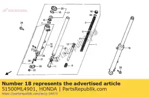Honda 51500ML4901 vorkmontage, l.fr. ( - Onderkant