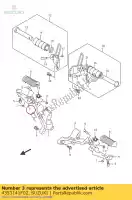 4353141F02, Suzuki, reinf. podnó?ek suzuki vl volusia  vz intruder m800 u z zu ue m800z vl800 vl800z vz800 marauder vz800z 800 , Nowy