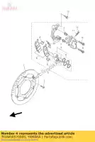 3YXW00570000, Yamaha, t?ok, zacisk yamaha  sr xp500, 5gj1, 115gj-300e6 xp500, 5gj5, 1a5gj-300e6 xp500, 5gj9, 1b5gj-300e4 xvs 400 500 950 1300 2001 2002 2003 2009 2010 2011 2012 2014 2015 2016 2017 2018 2019 2021, Nowy