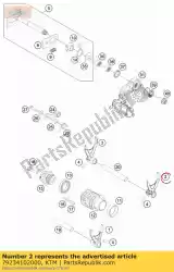 Qui puoi ordinare forcella del cambio 2.-4. Ingranaggio da KTM , con numero parte 79234102000: