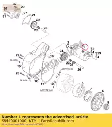 Ici, vous pouvez commander le démarreur auprès de KTM , avec le numéro de pièce 58440001000: