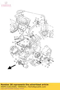 yamaha 4WM131810000 rura, dostawa 3 - Dół