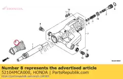 Here you can order the boot, joint from Honda, with part number 52104MCA000: