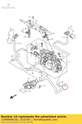 Here you can order the hose,isc valve, from Suzuki, with part number 1369848G00: