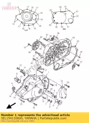 Ici, vous pouvez commander le couvercle, carter 1 auprès de Yamaha , avec le numéro de pièce 5EL154110000: