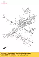 5VY221280000, Yamaha, coperchio, spinta 1 yamaha  mt yfz r yzf r 890 1000 2004 2005 2006 2007 2008 2009 2010 2011 2012 2013 2014 2015 2016 2017 2018 2019 2020 2021, Nuovo