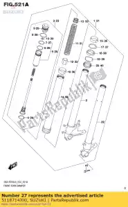 suzuki 5118714J00 o ring - Onderkant