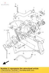 Here you can order the hose,rdtr,inlet from Suzuki, with part number 1785102F00: