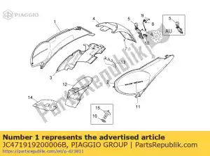 Piaggio Group JC471919200006B carenatura posteriore rh. blu - Il fondo