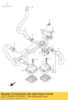 1871129G00, Suzuki, slang, 2e luchtkl suzuki gsx r 600 750 2004 2005, Nieuw