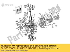 Piaggio Group GU98326009 parafuso - Lado inferior