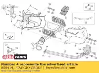 858414, Piaggio Group, couvercle du boîtier du filtre aprilia  rx sx 125 2008 2009 2010, Nouveau