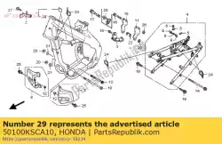 Qui puoi ordinare body comp., frame da Honda , con numero parte 50100KSCA10: