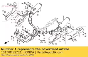 Honda 18150MS2721 pipe comp., es. - Il fondo