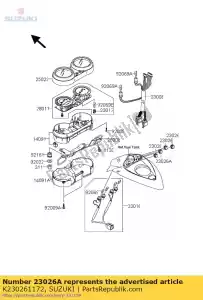 Suzuki K230261172 lente, azul - Lado inferior