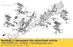 Aquí puede pedir pasador, articulación escalonada de Honda , con el número de pieza 50603MBT610: