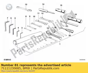 bmw 71111230685 tool kit - Bottom side