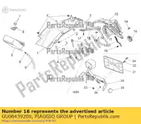 GU06439200, Piaggio Group, Apoio, suporte moto-guzzi griso griso s e griso v ie zgulsg01 zgulsu02 850 1100 1200 2005 2006 2007 2015 2016 2017, Novo