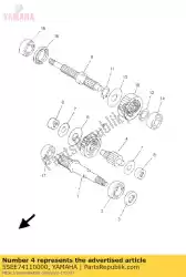 Here you can order the axle, main from Yamaha, with part number 5SEE74110000: