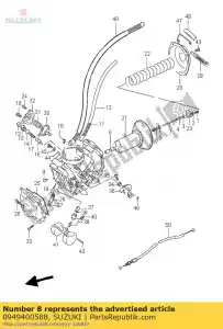 suzuki 0949400588 jato, agulha - Lado inferior