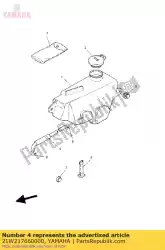 Aquí puede pedir tubo, aceite de Yamaha , con el número de pieza 21W217660000: