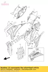 Tutaj możesz zamówić os? Ona boczna komplet 4 od Yamaha , z numerem części 5XC217409000: