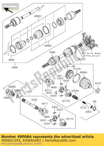 kawasaki 490061293 boot,coupling klf400-b3 - Bottom side