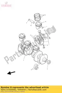 yamaha 5EA116500000 connecting rod assy - Bottom side