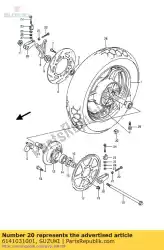 Qui puoi ordinare regolatore, catena da Suzuki , con numero parte 6141031001: