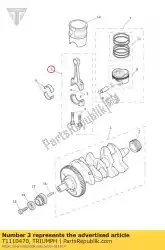 Aqui você pode pedir o conrod assy em Triumph , com o número da peça T1110470: