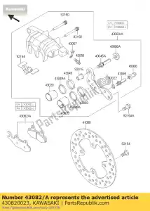 kawasaki 430820023 pad-assy-brake, fr, rh kvf750-a1 - La partie au fond