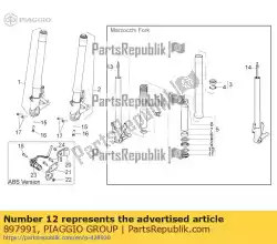 Aqui você pode pedir o kit de mola + tubo de pré-carga em Piaggio Group , com o número da peça 897991: