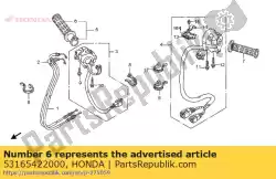 grip, r. Omgaan met van Honda, met onderdeel nummer 53165422000, bestel je hier online: