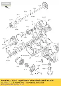 kawasaki 132800711 houder zr750nbf - Onderkant